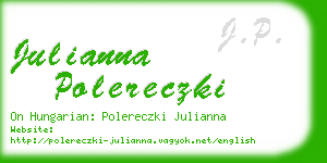 julianna polereczki business card